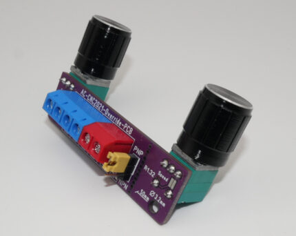 AC-CNC2021-Override-PCB fertig gelötet Ansicht von der Seite